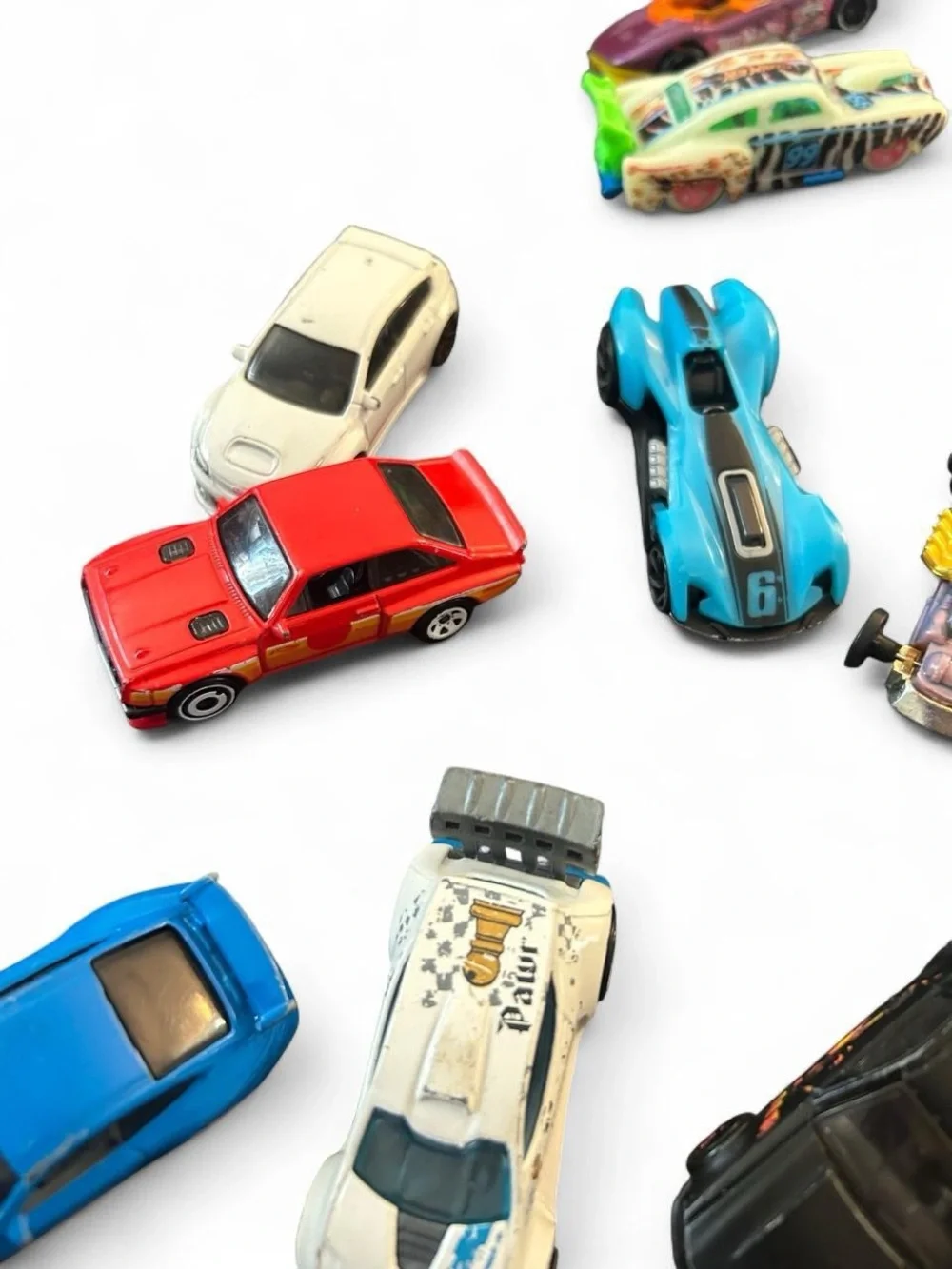 Hot Wheels Loose Lot of 16 - Porsche, Mustang, Rocket League Octane, Radio Flyer